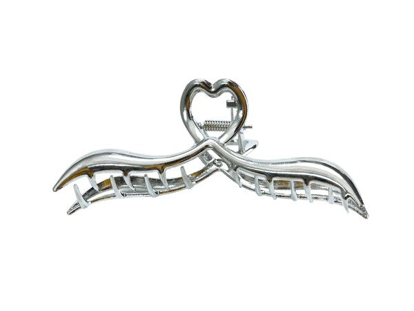 mermaid heart claw clip