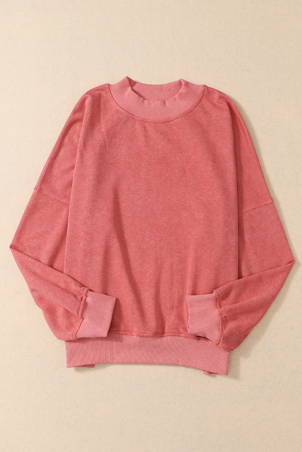 Washed Drop Shoulder Crewneck Sweatshirt