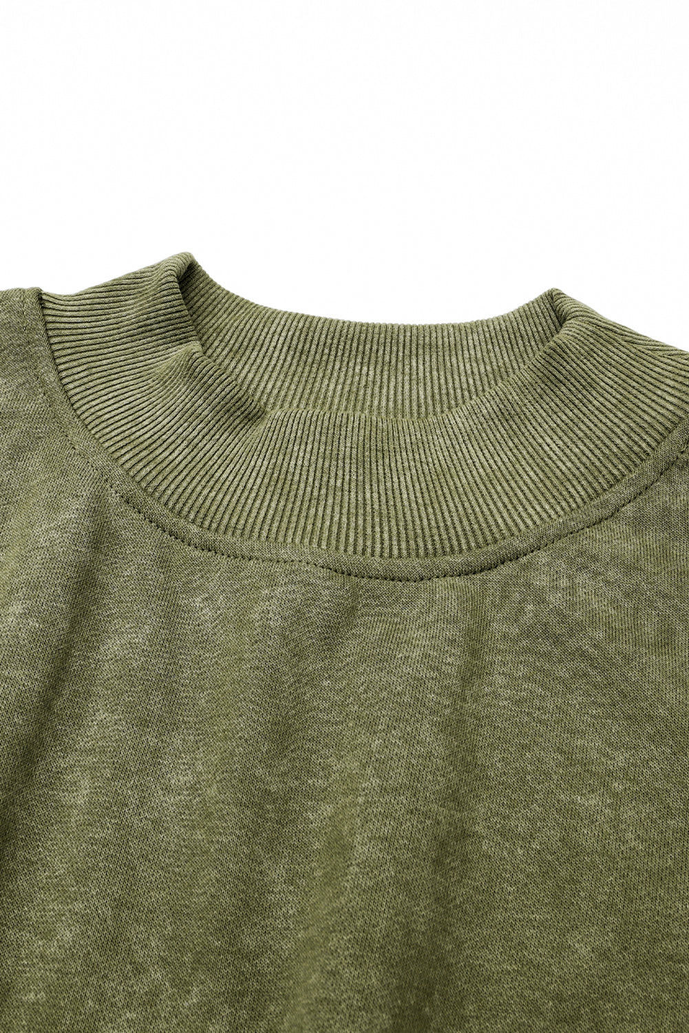 Washed Drop Shoulder Crewneck Sweatshirt