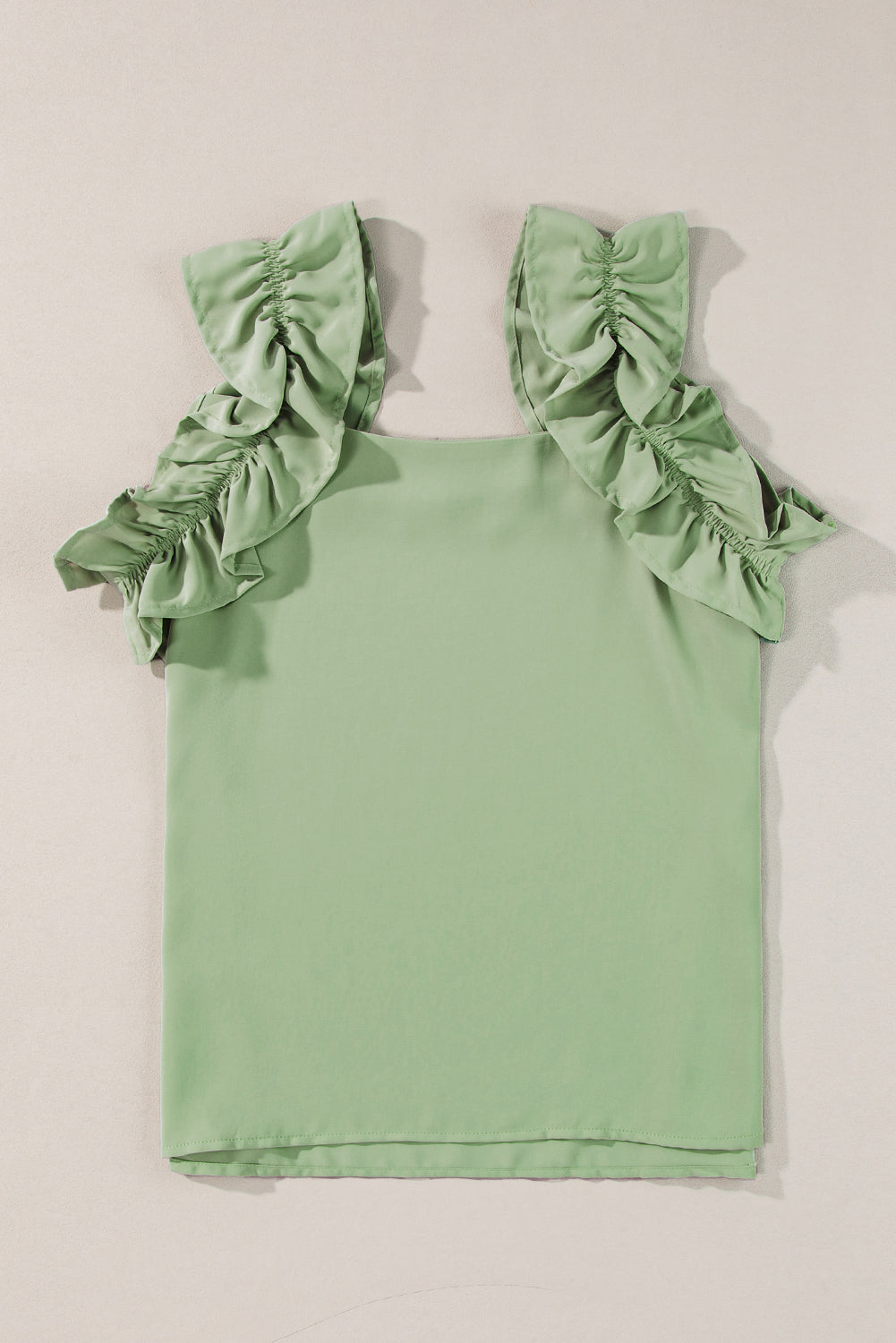 Ruffle Sleeveless Blouse