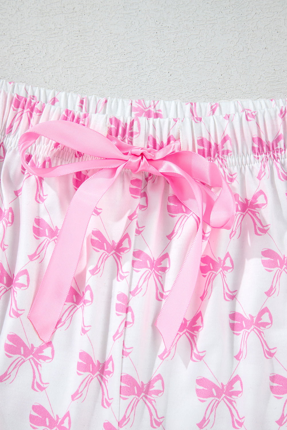 Pink Bowknot Pajama Set